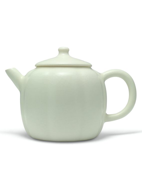 Pumpkin Craquelure Teapot