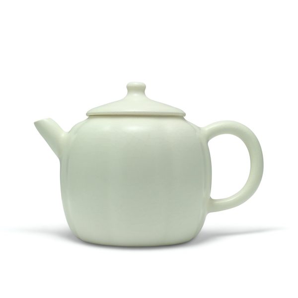 Pumpkin Craquelure Teapot