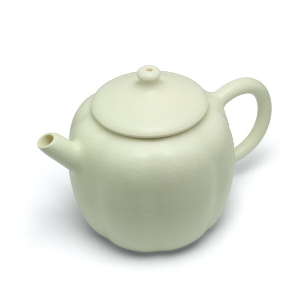 Pumpkin Craquelure Teapot