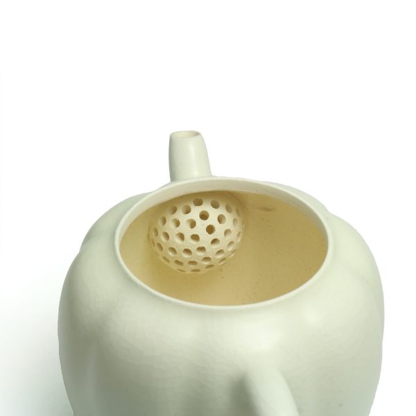 Pumpkin Craquelure Teapot